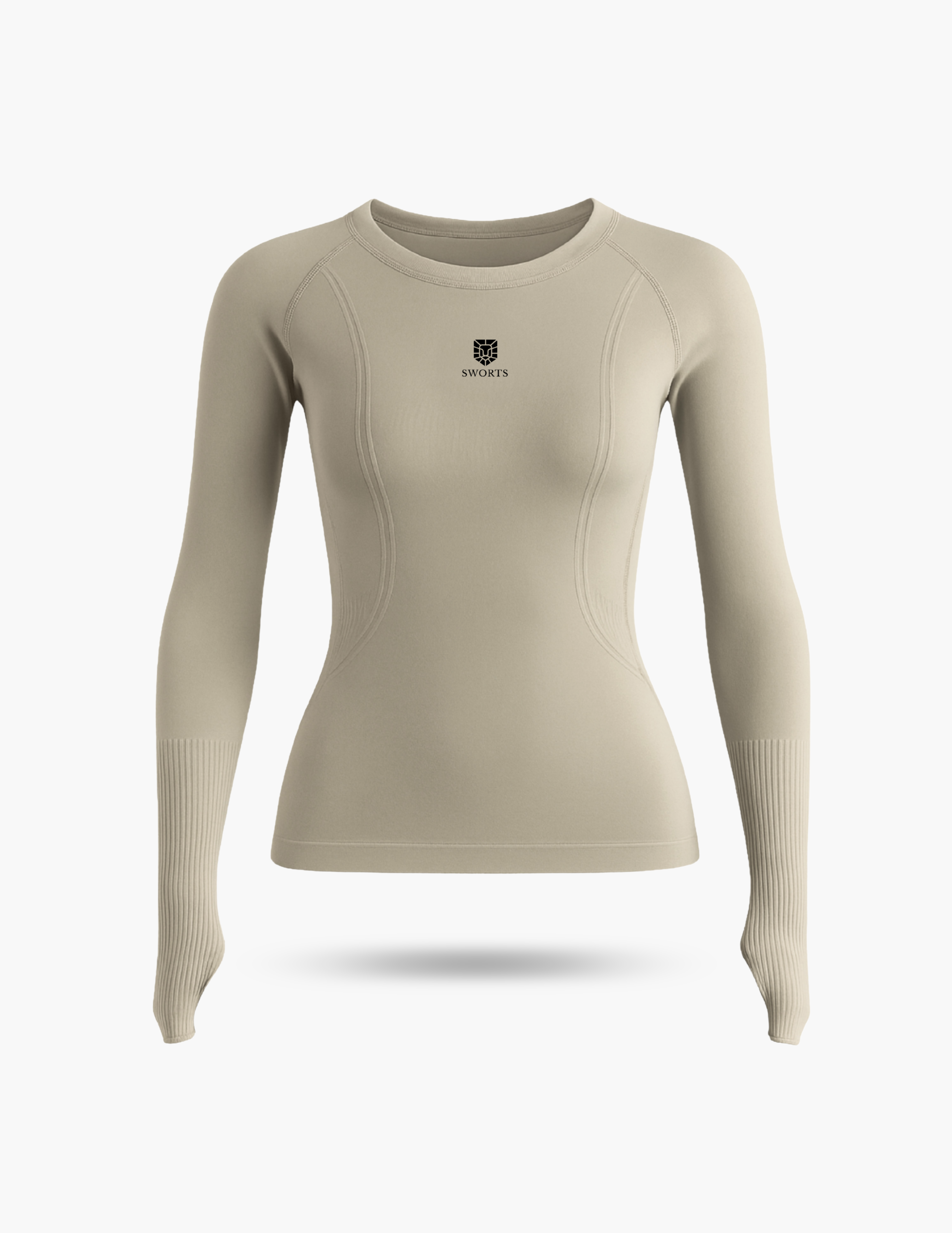 Damen Base Laufshirt, Daumenloch Longsleeve