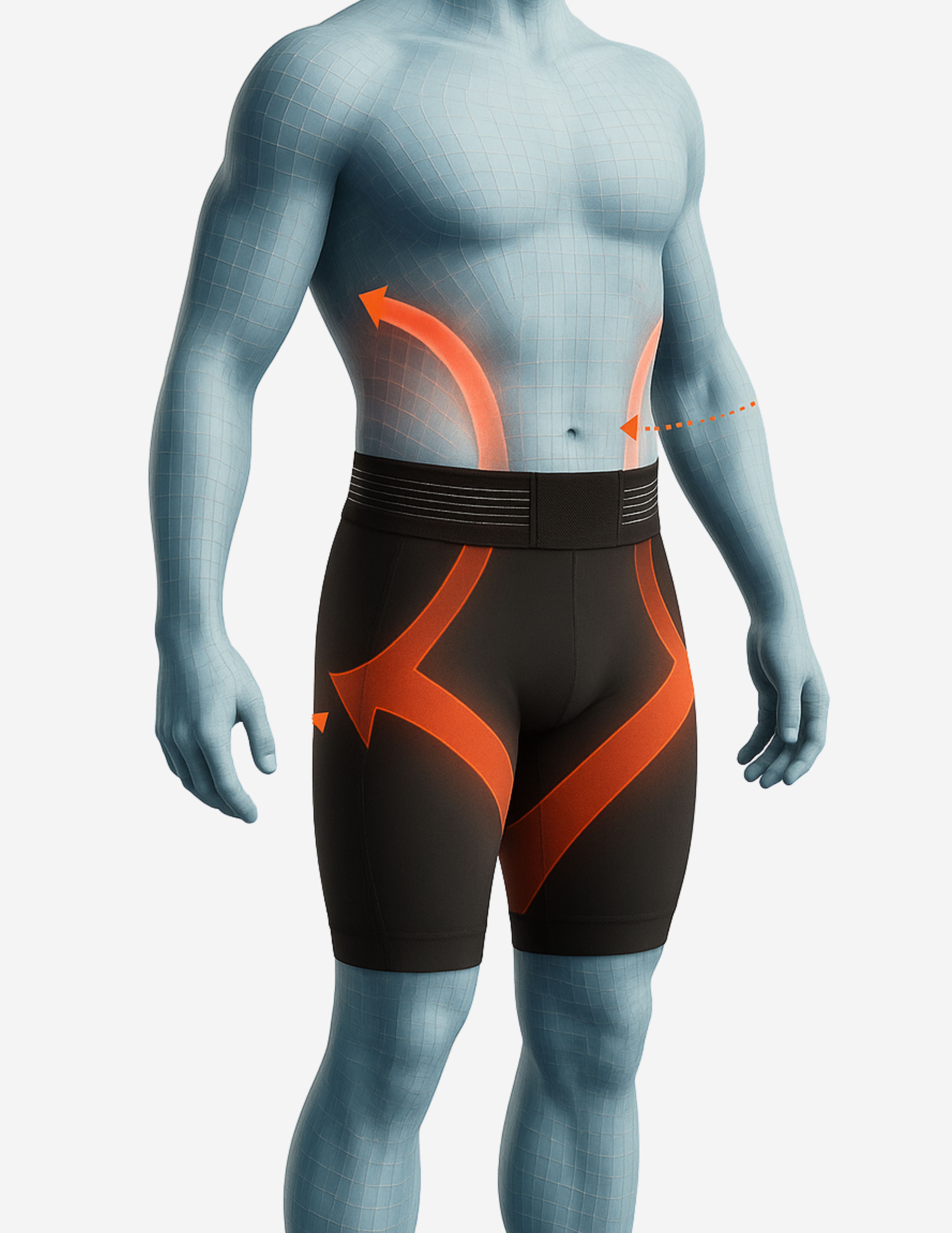 Herren CORE Kompressionsshorts - Stützende Laufhose