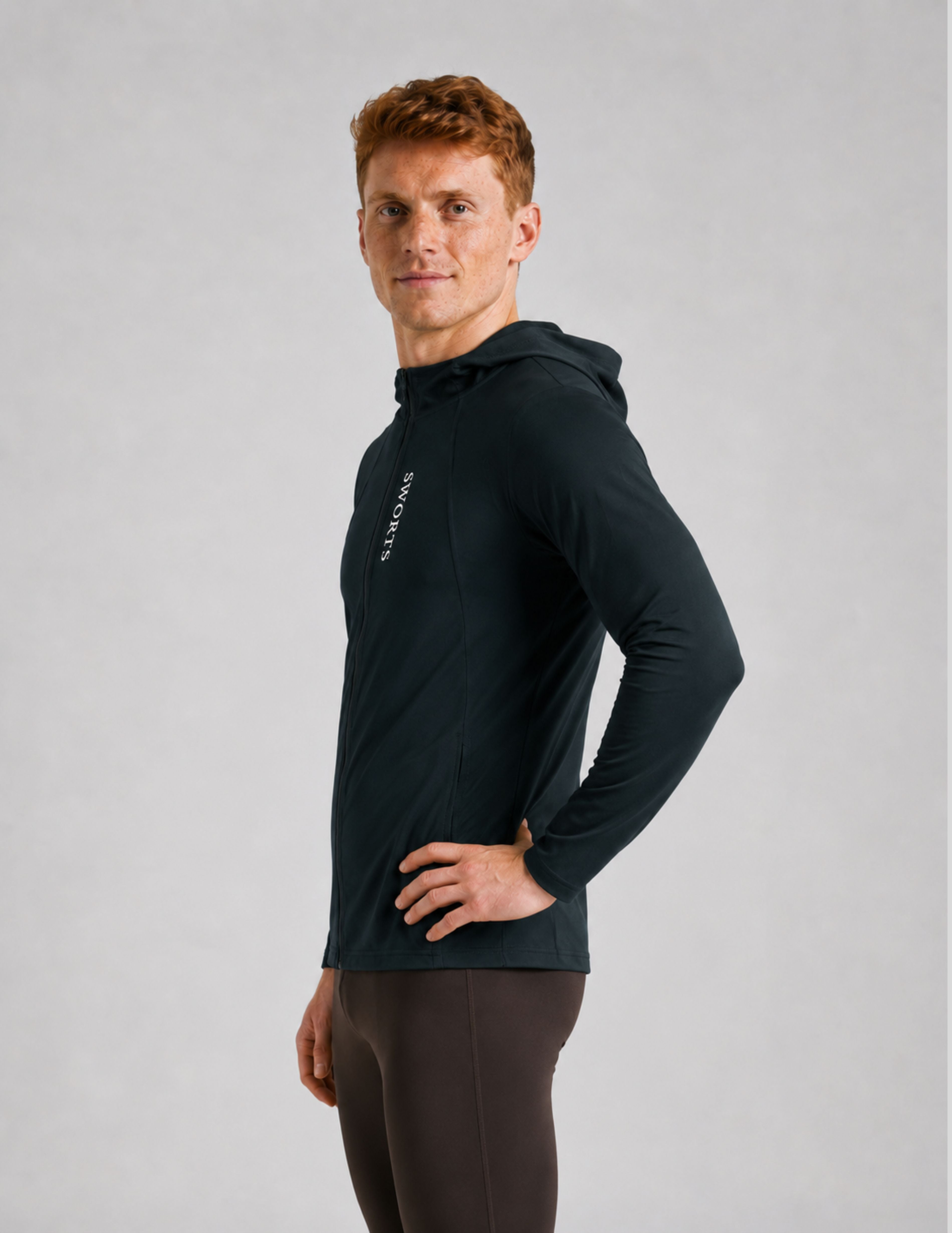 Herren Beyond Laufjacke - Windbreaker mit Kapuze