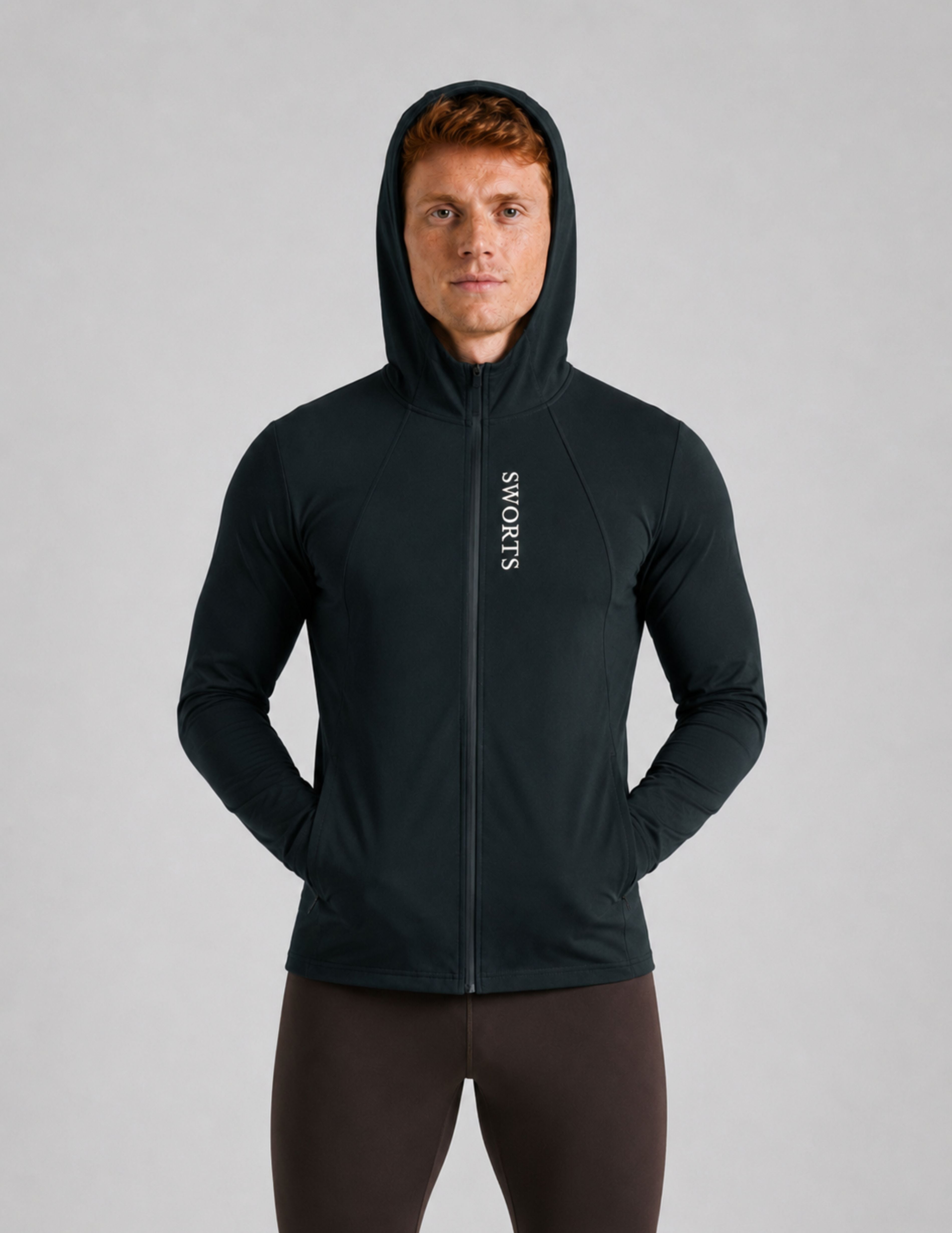Herren Beyond Laufjacke - Windbreaker mit Kapuze