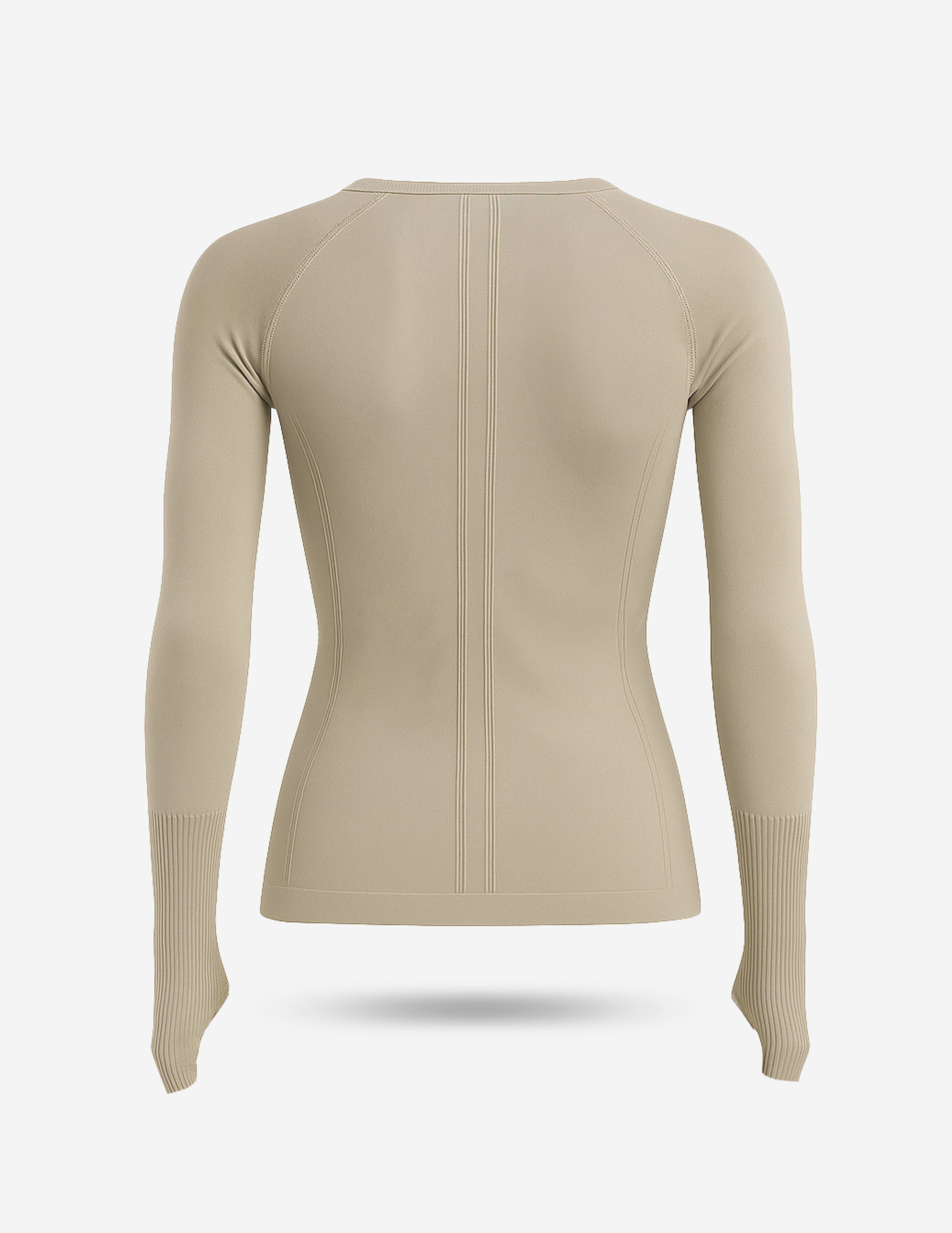 Damen Base Laufshirt, Daumenloch Longsleeve