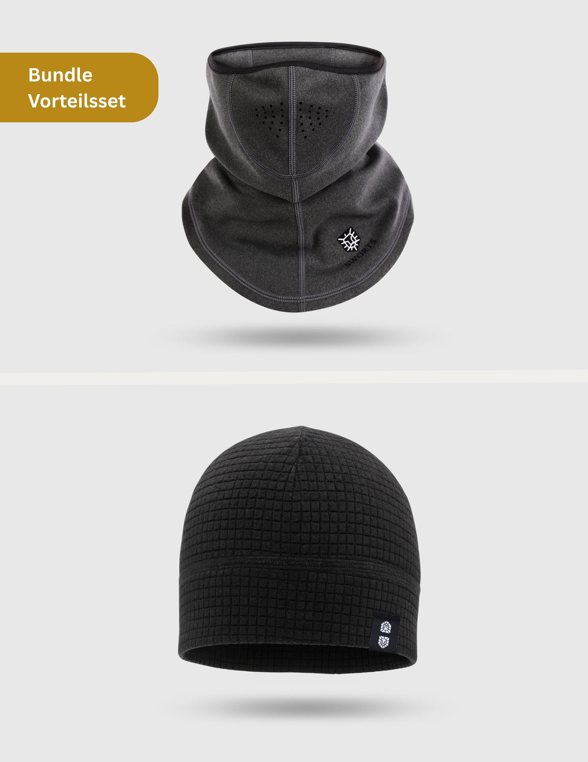 Thermal Neck Warmer - Cube Beanie Set