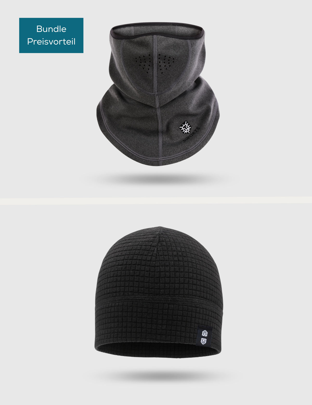 Thermal Neck Warmer - Cube Beanie Set