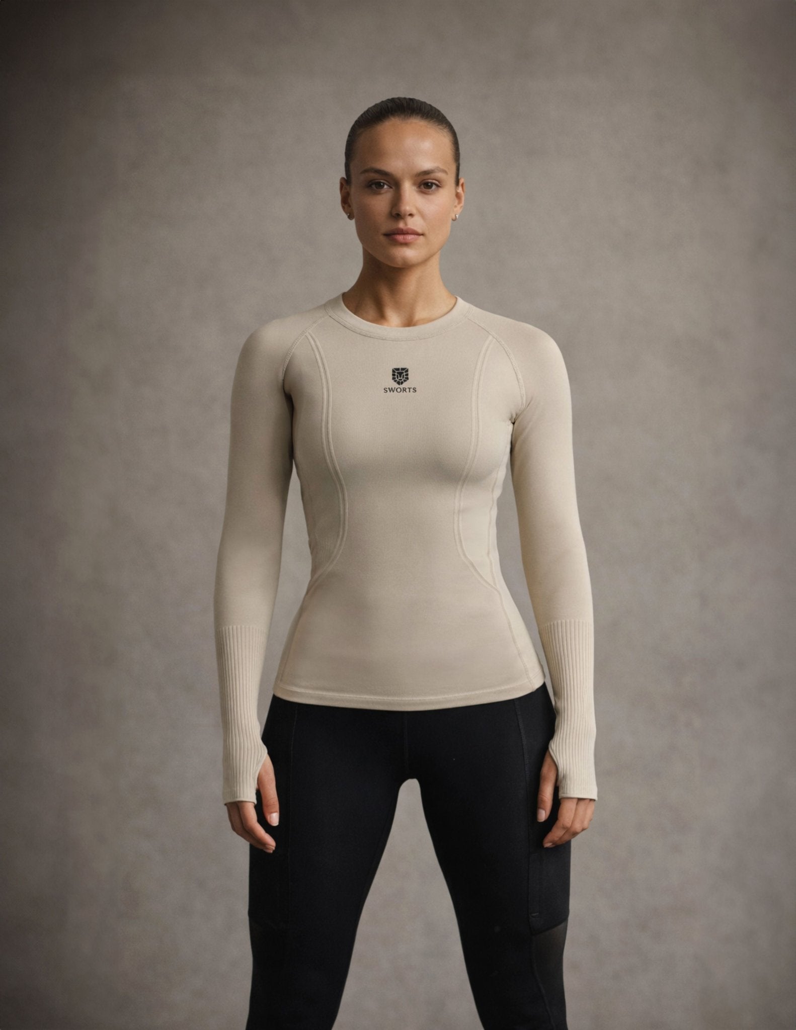 Damen Base Laufshirt - Daumenloch Longsleeve - SWORTS