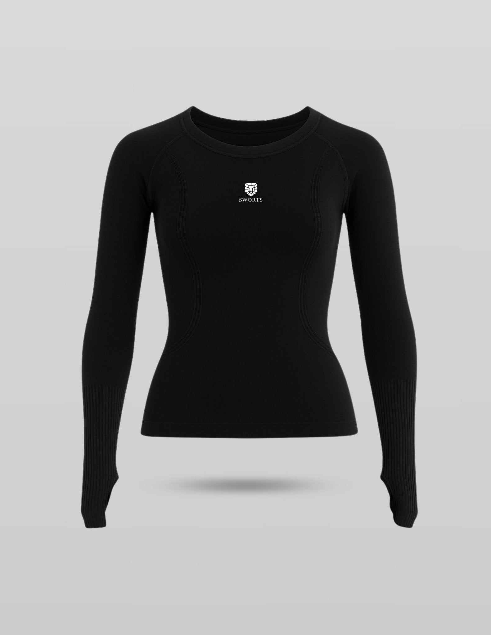 Damen Base Longsleeve, Daumenloch Laufshirt - SWORTS
