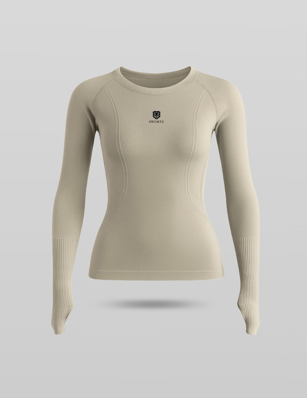 Damen Base Longsleeve, Daumenloch Laufshirt - SWORTS