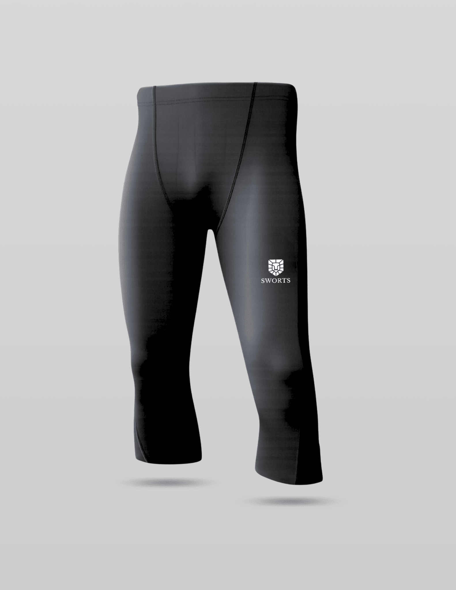 Herren OWN Tights, 3/4 Kompressions Laufhose - SWORTS